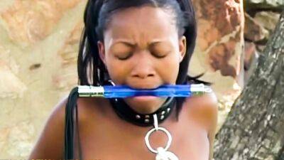 Ebony Cheating Whore Public Outdoor Punishment - drtuber