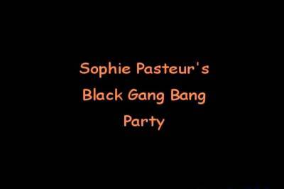 Sophie Pasteur's Black Gang Bang Party - nvdvid.com - France