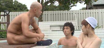 Shy Seshiru Kurosaki fucked by two swimming teachers - inxxx.com