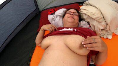 Tent Fun! She Loves Playing With Her Boobs! - hclips