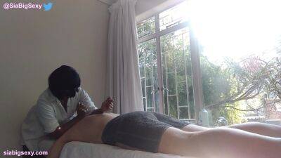 South African Massage Room Surprise Happy Ending - hclips.com - South Africa