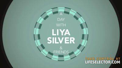 Liya Silver - Hot Birthday Foursome with Girlfriend Liya Silver & friend - sunporno.com