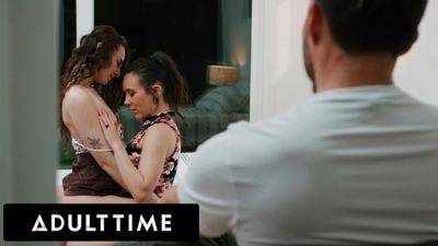 Sinn Sage - Liz Jordan - ADULT TIME - Cute Brunette Liz Jordan Scissors With Her BF's Lesbian Boss Sinn Sage To Please Him! - txxx.com - Jordan