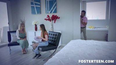 Foster Tapes - Young foster teen gets to know her new pervert Foster on fostertapes - sexu.com