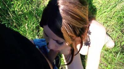 Horny German Milf Sucks A Big Cock In The Sunshine Outdoors! Deepthroat Blowjob With Throatpie 5 Min - upornia - Germany