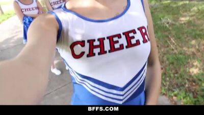 Lily Rader - Megan Sage - Cheerleaders Try Out Orgy Fucking - sunporno.com