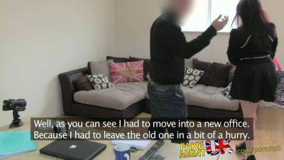 Jasmine - Jasmine James, the petite British slut, tricked into a hot reality casting couch fuck with a cumshot - sexu.com - Britain