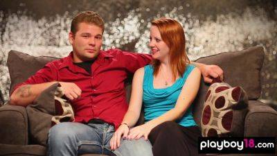 Amateur Redhead And Bf First Time Threesome With A Bise - hclips
