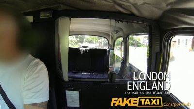 Lee - Watch Rio Lee's massive tits get licked before taking a hardcore ride on fake taxi - sexu.com - Britain