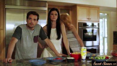 Stepmom India Summer gets pounded hard in the kitchen by stepson CeCe Capella - sexu.com - India