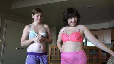 Lara Brookes - A hairy vacation: Lara Brookes and Simone Delilah share a creampie in a lesbian encounter - veryfreeporn.com
