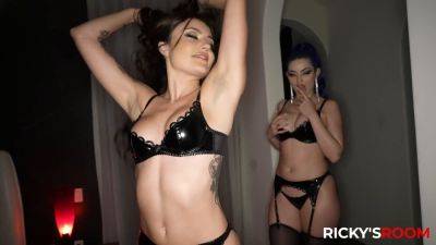 Adria Rae - Ricky Johnson - Jewelz Blu - Jewelz Blu and Adria Rae go wild with Ricky Johnson's deep throat skills - sexu.com
