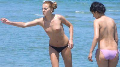 Young nudist cuties caught on camera fooling around outdoors - hclips