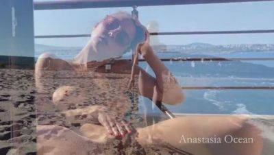 Anastasia Ocean: Stripped Down at the Public Beach and Open-Air Masturbation - porntry.com